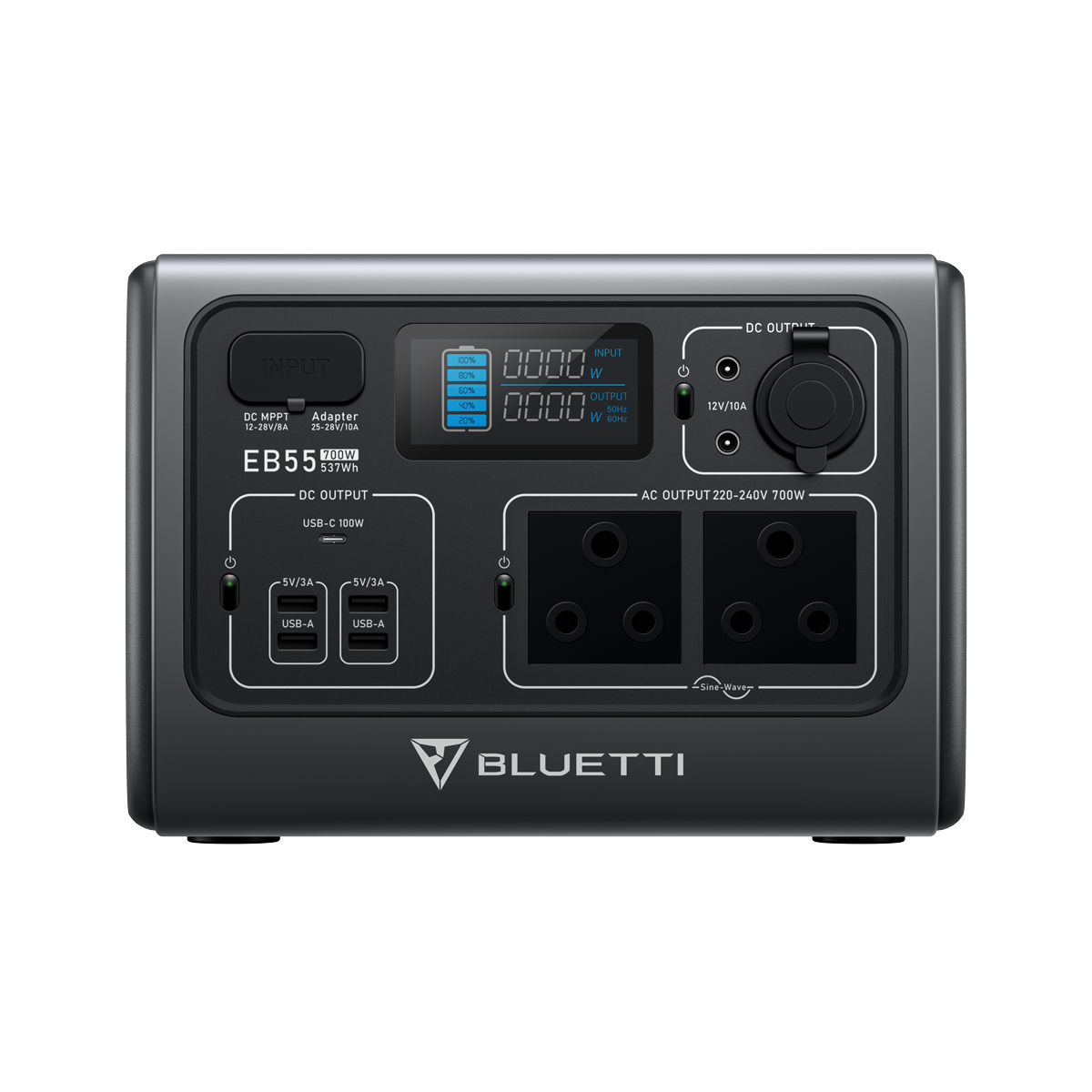 BLUETTI EB55 Portable Power Station | 700W 537Wh