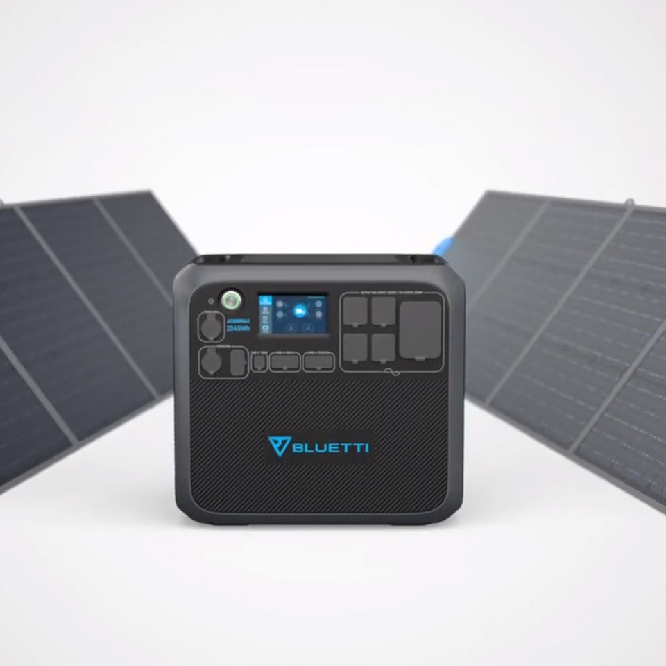 BLUETTI Bluetti AC200P + PV350 - Generador eléctrico solar 350W grey -  Private Sport Shop