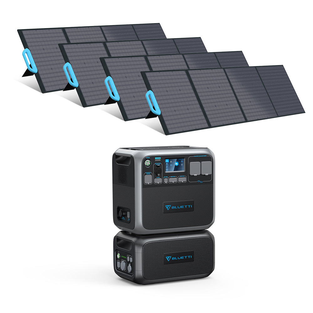 BLUETTI AC200P + B230 + PV200 Solar Generator Kit