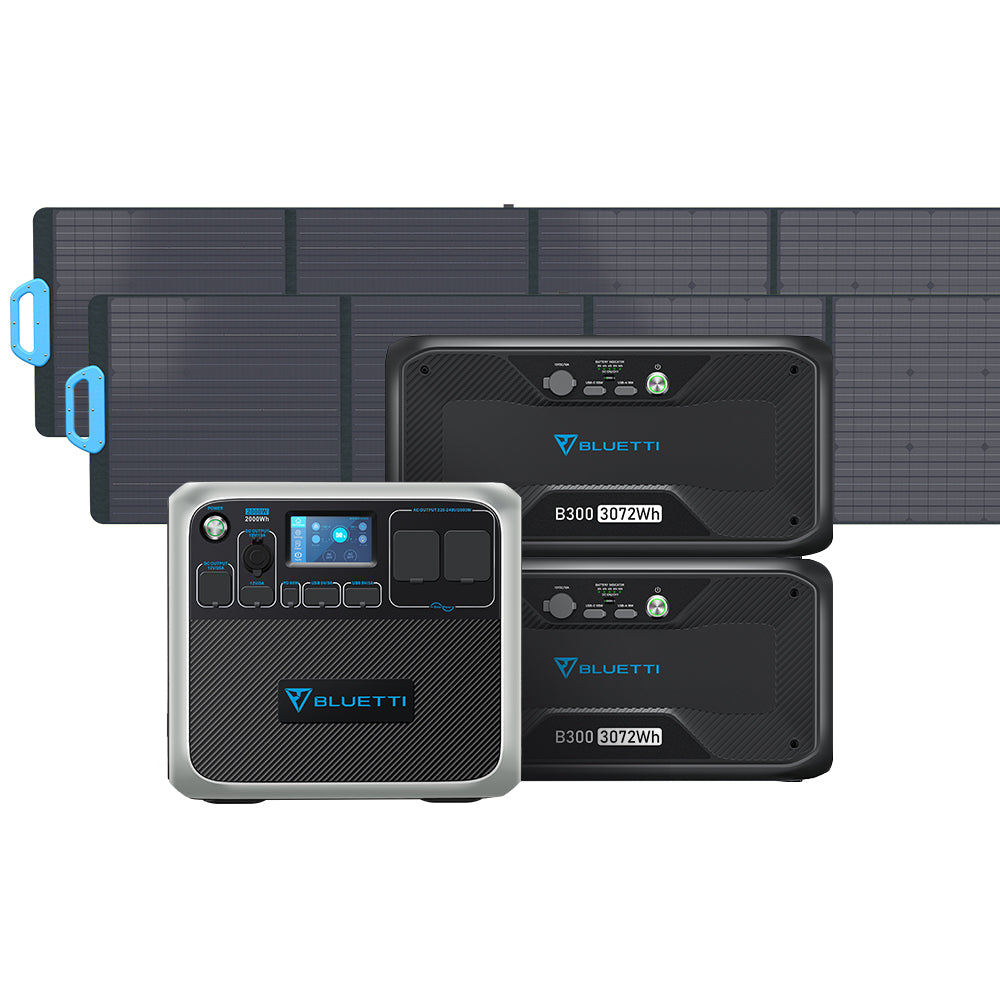 BLUETTI AC200P + B300 + PV200 Solar Generator Kit