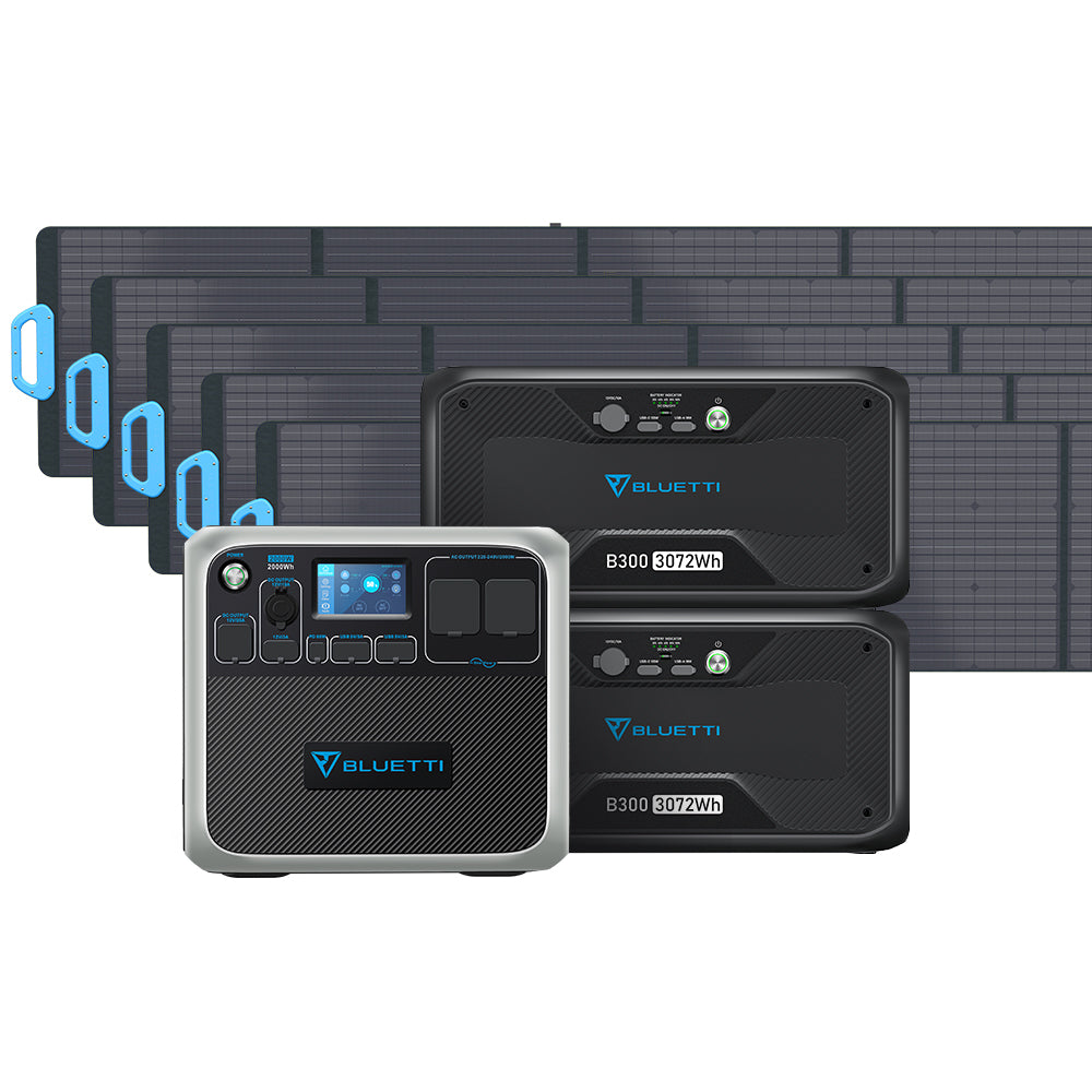 BLUETTI AC200P + B300 + PV200 Solar Generator Kit