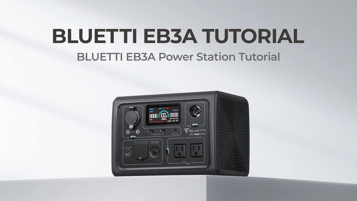 BLUETTI EB3A mobile power station — Niuxtech