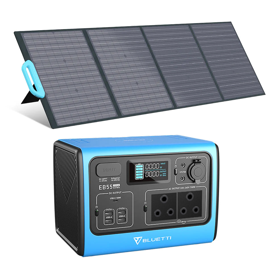 BLUETTI EB55 + PV200 Solar Generator Kit