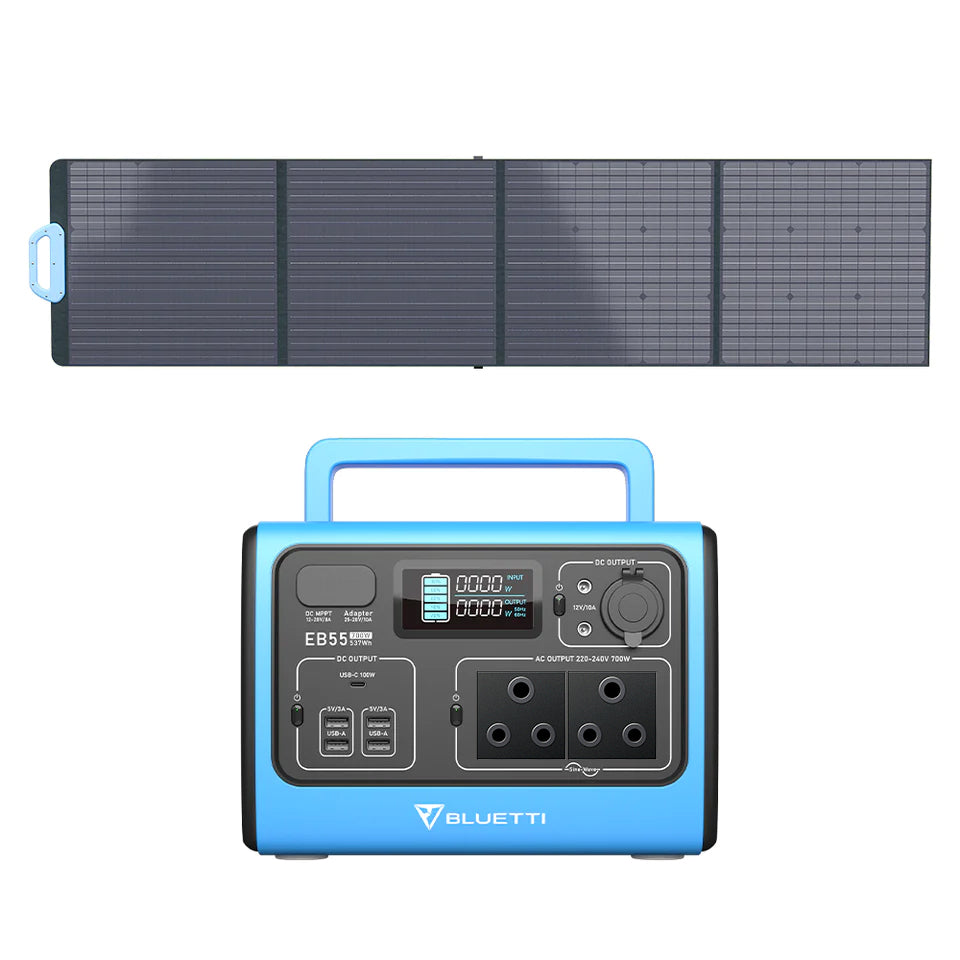 BLUETTI EB55 + PV200 Solar Generator Kit