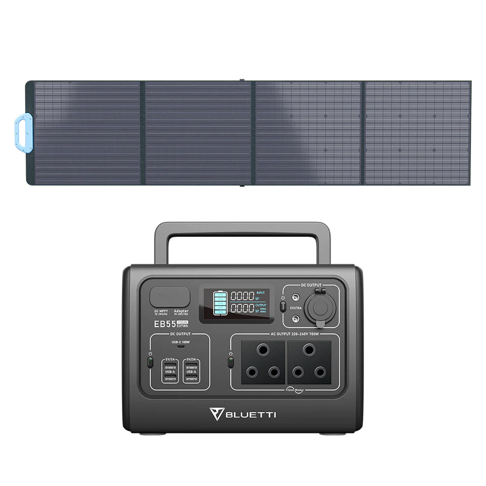 BLUETTI EB55 + PV200 Solar Generator Kit