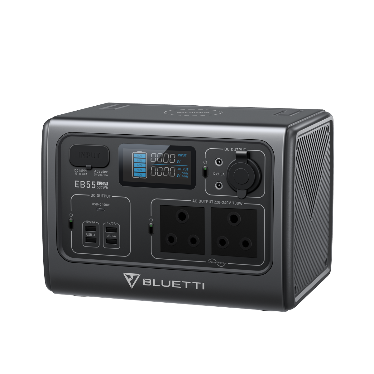 BLUETTI EB55 Portable Power Station | 700W 537Wh